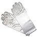 Girls Gloves - Girls Short Satin Gloves - Bridal - Flower Girl, Dressy, Christmas or Pageants - White, Ivory or Baby Blue Satin Gloves for Girl's Size 0 - 14