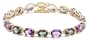 10k Yellow Gold Mystic Topaz and Amethyst Bracelet