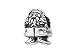 Zable(tm) Sterling Silver Garden Gnome Bead / Charm