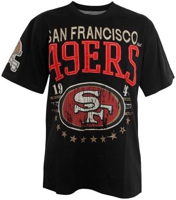 San Francisco 49ers NFL Big Time Tee by MTC Marketing (Black-Red)