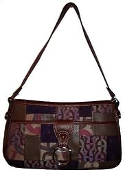 Etienne Aigner Purse Handbag Weston Patchwork Collection Multi-colored