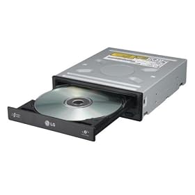 LG Electronics GH22NS30 22X SATA SecurDisc DVD+/-RW Internal Drive with Software - Bulk (Black)