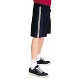 Black Striped Shorts