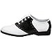 Pleaser Saddle-50 Size 7 White Black Ladies Saddle Shoes