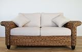 Rattan Direct Ltd. Conservatory furniture NEW YORK ABACA (Banana leaf) Large 2 Seater Designer Sofa