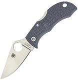 SPYDERCO Manbug, Blue Gray FRN Handle, Satin Plain