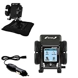 Archos Gmini XS 202 Auto Bean Bag Dash Holder with Car Charger - Uses Gomadic TipExchange