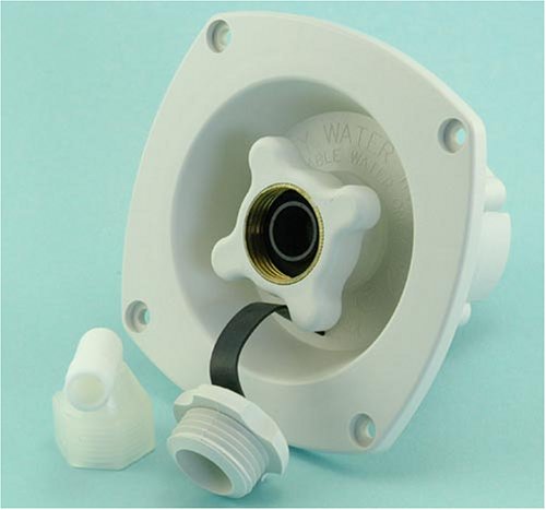 Pressure Regulated Water Entry-Wall/Bulkhead Mount - White