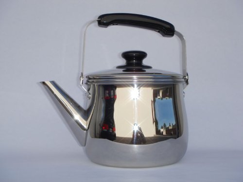 Fan Palm Ware Stainless Steel Tea Kettle Pot with Infuser/strainer 2.6 Liter Fan Palm Ware Stainless Steel Tea Kettle Pot with Infuser/strainer 2.6 Liter