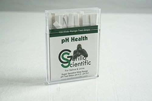 Gorilla Scientific PH Test Paper 200ct (2pks of 100 strips) Tests Urine or Saliva