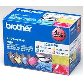 BROTHER インクカートリッジ LC09インク4色(BK, C, M, Y)パック LC094PK