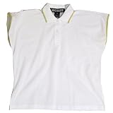 Womens Boast Cap Sleeve Polo-White/Yellow