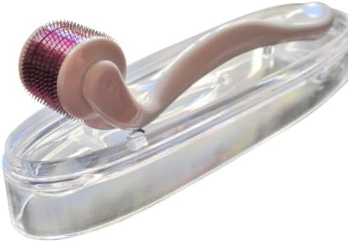 Royal Derma Roller by Beauté La Royale Best Facial Device for Treating Acne Scars, Wrinkles, Dark Spots, Reduces Large Pores, Blemish and Blackhead Remover. See Changes In The First Month of Using The Micro Needle. Roller Derma Multiplies the Results of Skin Care Products, Increases Collagen Production, and Improves Skin Elasticity. Safe and Sterile 1.5 mm 540 Titanium Alloy Microneedle Great for Face, Neck, & Body. Includes Protective Travel Case