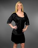 TRENDY MISSY 2 PIECE SHIMMERY DRESS