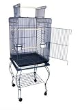 Brand New Parrot Bird Cage Cages Play w/Stand 20x20x58-600HBlue