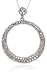 14k White Gold, Pave Diamond Circle Pendant (.33 cttw, G-H Color, I1 Clarity) image 1
