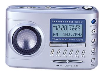Sharper Image Travel Soother Radio/Alarm Clock