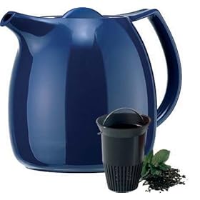 EMSA ELLIPSE 503697 Caraffa termica con filtro per il tè, 0,6 L, colore: Blu EMSA ELLIPSE 503697 Caraffa termica con filtro per il tè, 0,6 L, colore: Blu
