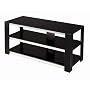 Glass V-Hold TV Stand - Black