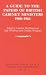 A Guide to the Papers of British Cabinet Ministers 19001964 (Royal Historical Society Guides and Handbooks)