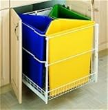 3-25 Quart Containers, Full Extension Slides, Colored