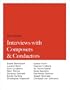 MuseNews Interviews with Composers and Conductors Daniel Barenboim, Luciano Berio, John Corigliano, Peter Eotvos , Gianluigi Gelmetti, Daniel Harding, ... Rattle, Kaija Saariaho, Esa-Pekka Salonen,