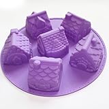 X-Haibei 3d Mini Houses Bundt Cake Soap Christmas Gift Gingerbread Houses Silicone Mold