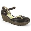 Fly London Yuna Womens Shoes-Dark Brown