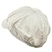 e4Hats.com Cotton Elastic Newsboy Cap-White M-L