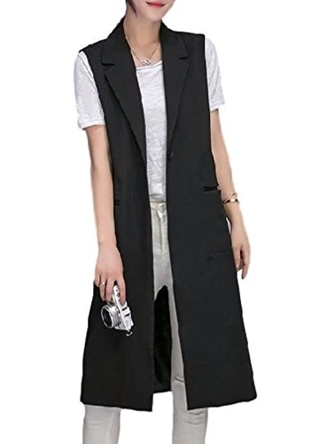 ナナコレクション Nana_Collection 秋 レディース 女性 きれいめ シンプル ノースリーブ ジャケット ロング ベスト