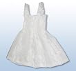 Fern Leaf Garden Wide Strap Hawaiian Aloha Smocked Sun Dress in Wedding White - Infant, Small, and Young Girl Size