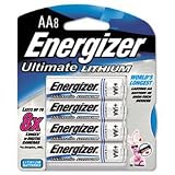 EVEREADY BATTERY e Lithium Batteries, AA, 8 Batteries per Pack