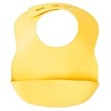 Kiddopotamus Bibbity Rinse & Roll Bib 2 Pack, Yellow