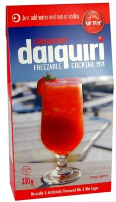 Cobblestone Kitchens Strawberry Daiquiri Freezable Cocktail Mix With Very Berry Rim Sugar (11.6 oz. cardboard box)