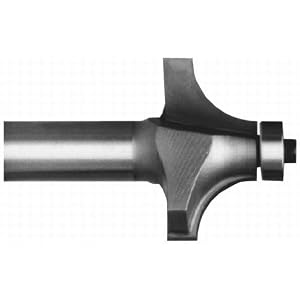 PART 2008A CARBIDE-TIP 2 FLUTE ROUND-OVER (CORNER ROUND) BIT W  BB GUIDE 7 16 RADIUS X 1-3... by Whiteside