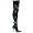 black stretch pat w/zip