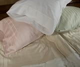 Cotton/Silk Pinstripes Sheet and Pillowcases - Open stock