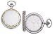 Colibri Pocket Watch - Accented with Stainless Steel Cable - Two Tone - PWQ096802