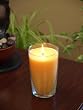 Filled Candle in Carmona Jar- Golden Pear Scent, 19 oz