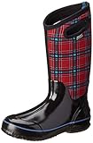 Bogs Women's Classic Tall Winter Plaid Waterproof Winter & Rain Boot,Red Multi,11 M US