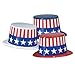 Beistle 66629-25 25-Pack Plastic Toppers with Patriotic Band