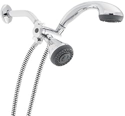 Peerless 76410 Four-Spray Hand Shower and Shower Head Combo, Chrome