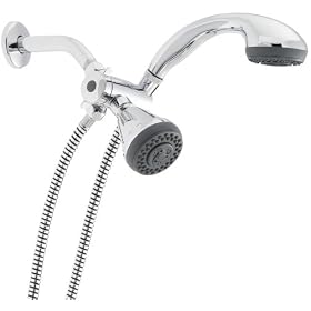 Peerless 76410 Four-Spray Hand Shower and Shower Head Combo, Chrome