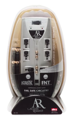 Acoustic Research AR-10S 10-Outlet, 2163 Joule, $100,000 CEW Surge Protector