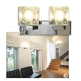 Blox II Wandleuchte Leuchtenschirm Glas chrom