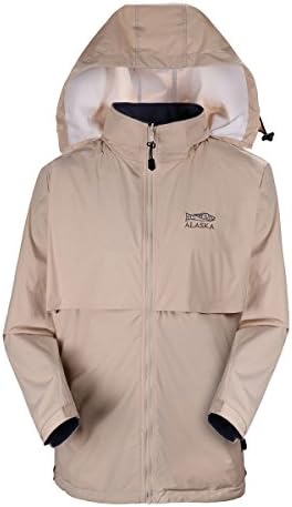 TopSports Men's Front Reversible Zip Waterproof Hooded Jacket Coffee XX-Large