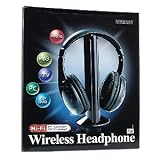 MH2001 5-in-1 Wireless Headphones w/Microphone Emitter & FM Radio - Listen to Music, Chat Online & Monitor Other Rooms!