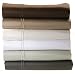 MALOUF FINE LINENS 600 Thread Count Egyptian Cotton Single Ply 4-Piece Bed Sheet Set, QUEEN SILVER SAGE