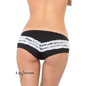 Contrast Ruffle Back Panty