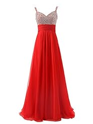 V-neck Ruched Fitted Glittering Beaded Sheath Chiffon Spaghetti Strap Floor Length  Dress with a Brush/Sweep Train 